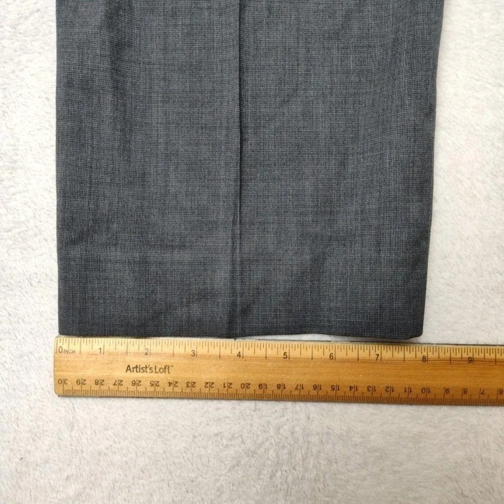 Banana Republic Pants Mens 32x32 Gray Flat Marzotto Wool Tweed Dress Slacks Suit